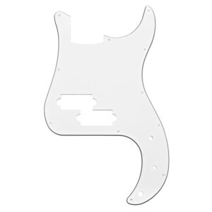 Fender Precision Bass Pickguard, 13 Hole, White, 3-Ply