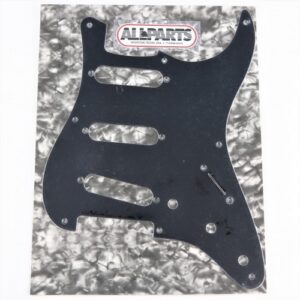ALLPARTS STRATOCASTER PICKGUARD 57 BLACK 1 PLY
